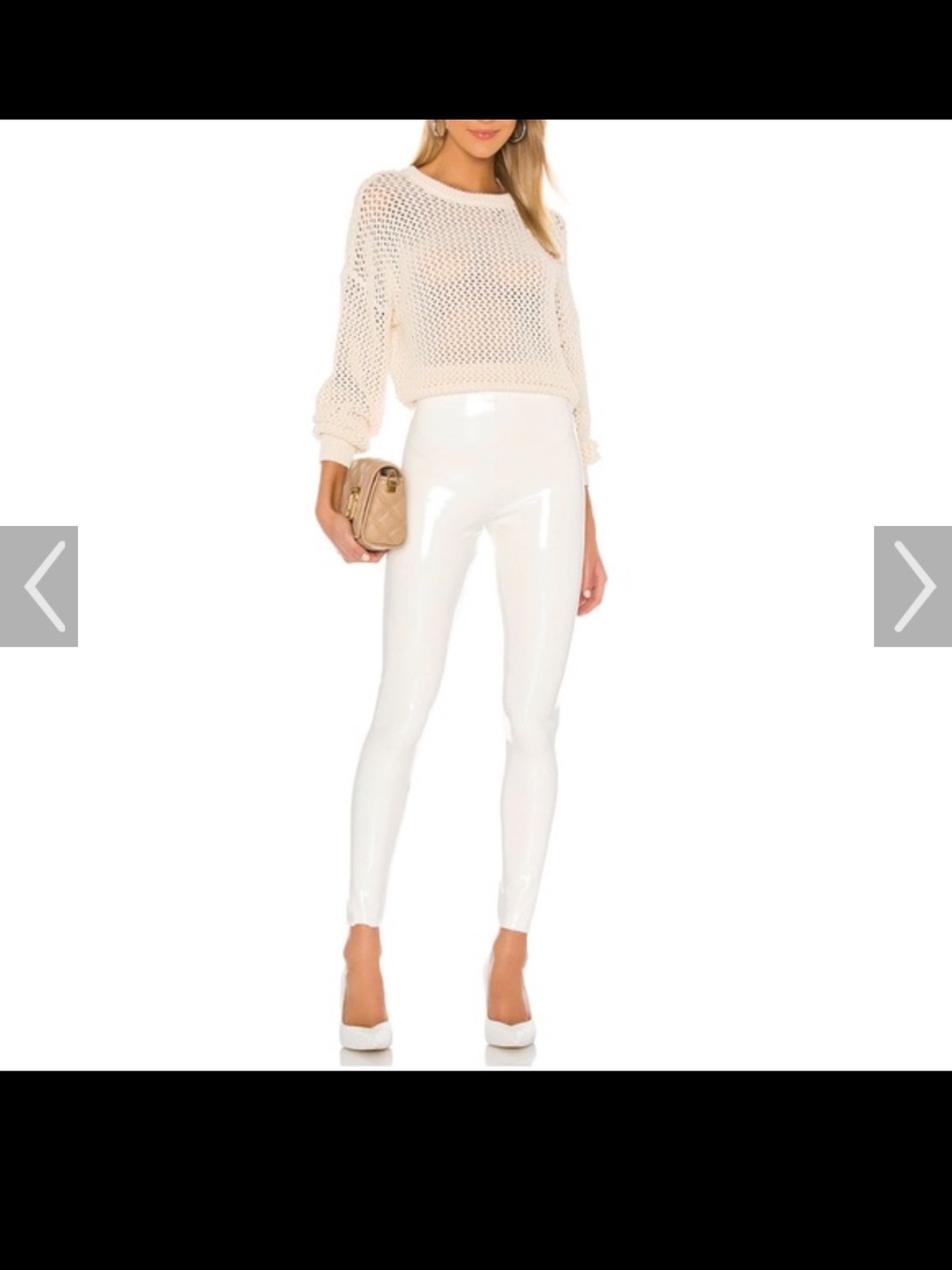 Commando Shiny White Patent Leggings